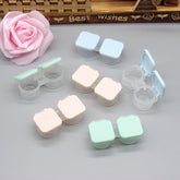 Estuche portátil para lentes de contacto de colores